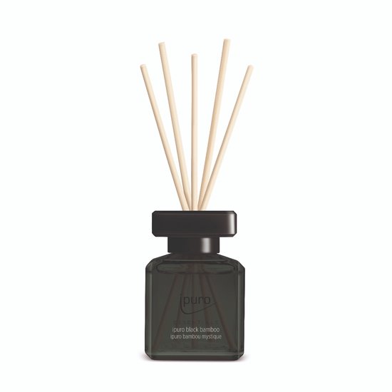 ipuro ESSENTIALS black bamboo diffuseur aromatique Flacon de parfum Verre, Plastique Noir