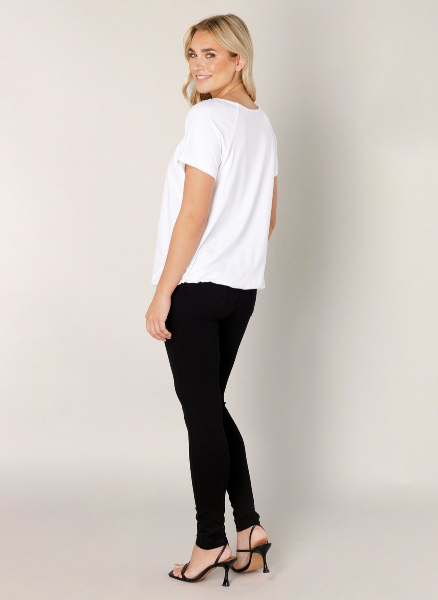 BASE LEVEL Yona Jersey Shirt - White - maat 40
