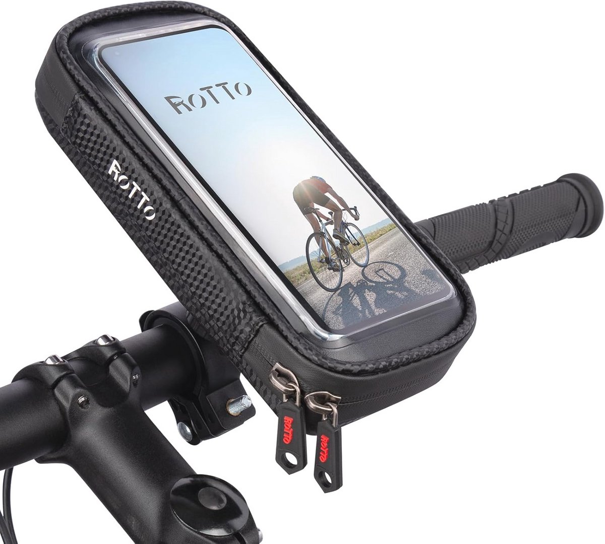 Waterdichte Fietstelefoonhouder en Tas - Mobiele Telefoonhouder voor Fiets en Motor