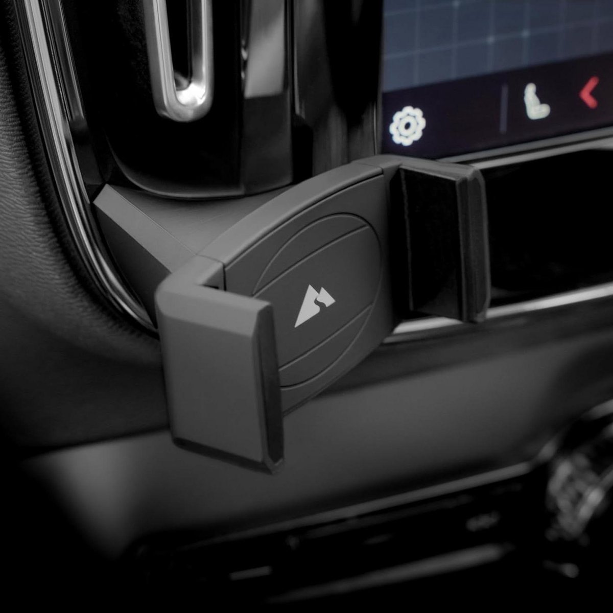 Support Téléphone Magnétique Pour Volvo XC40/C40 Recharge (2018-2024) - Fixation Sur Grille D'aération, Aimant Puissant, Noir