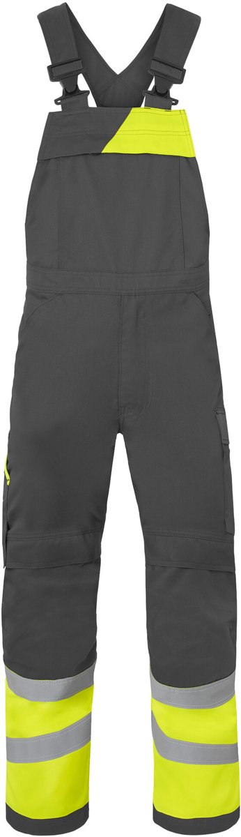 HAVEP Amk overall High Vis 20446 - Charcoal/Fluo Geel - 48