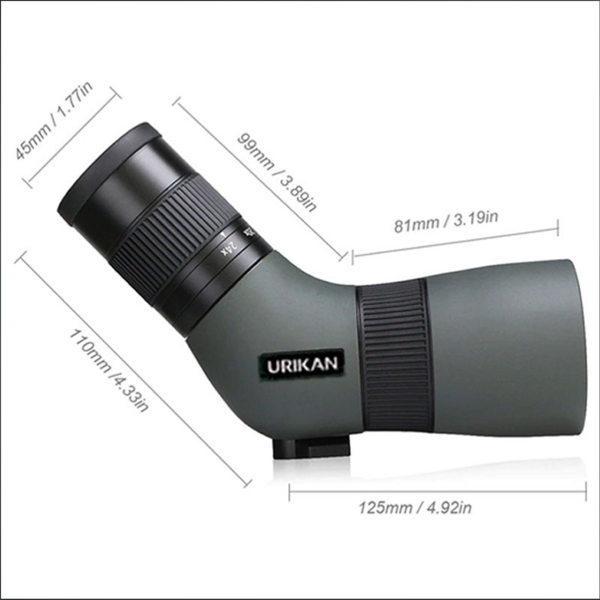 Urikan telescoop spotter U-trail 8-24x50 reisformaat - Groen