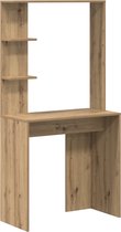 vidaXL Highboard 37,5x35x180 cm spaanplaat sonoma eikenkleurig, kast, bijzetkast, hoge opbergkast, opbergkast, hoge kast, hoge kast, hoge vitrinekast