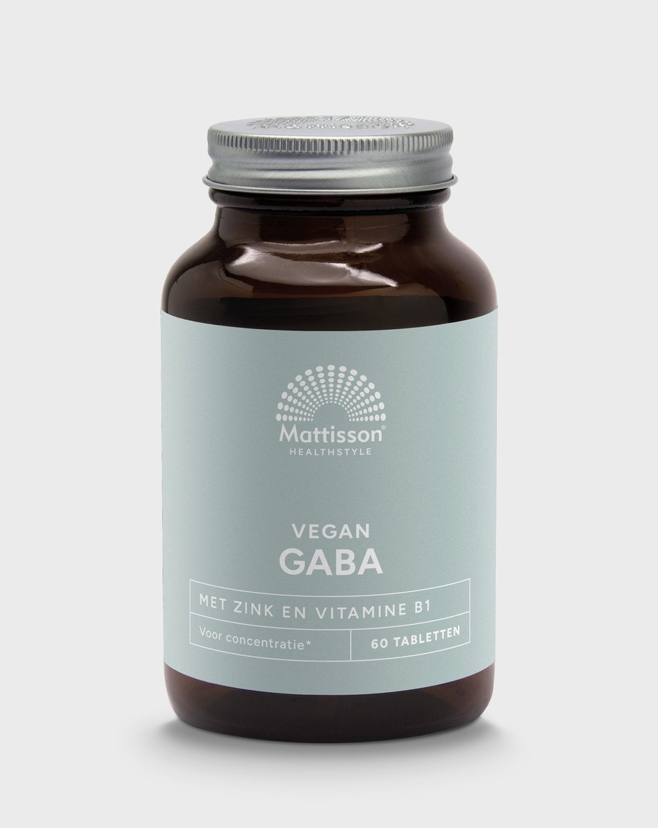 Goedkoopste Mattisson - GABA 1000mg - Gamma Aminoboterzuur - Met Zink en vitamine B1 - Voedingssupplement - 60 Tabletten
