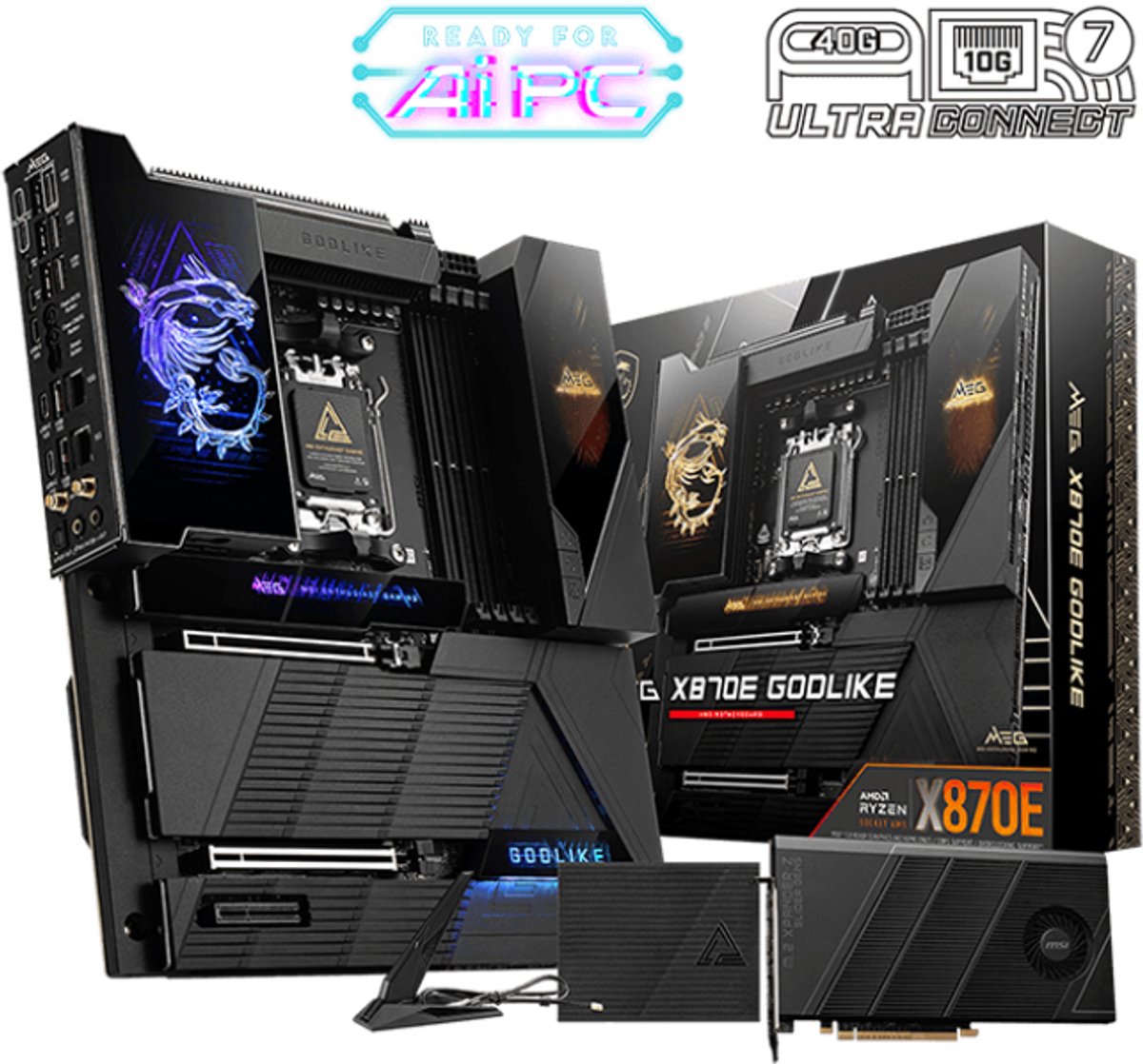 Msi Meg X870E Godlike Moederbord Amd X870E Socket Am5 Verlengd Atx - afbeelding 8