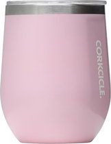 Corkcicle Stemless 355ml 12oz - Gloss Rose Quartz Roestvrijstaal -