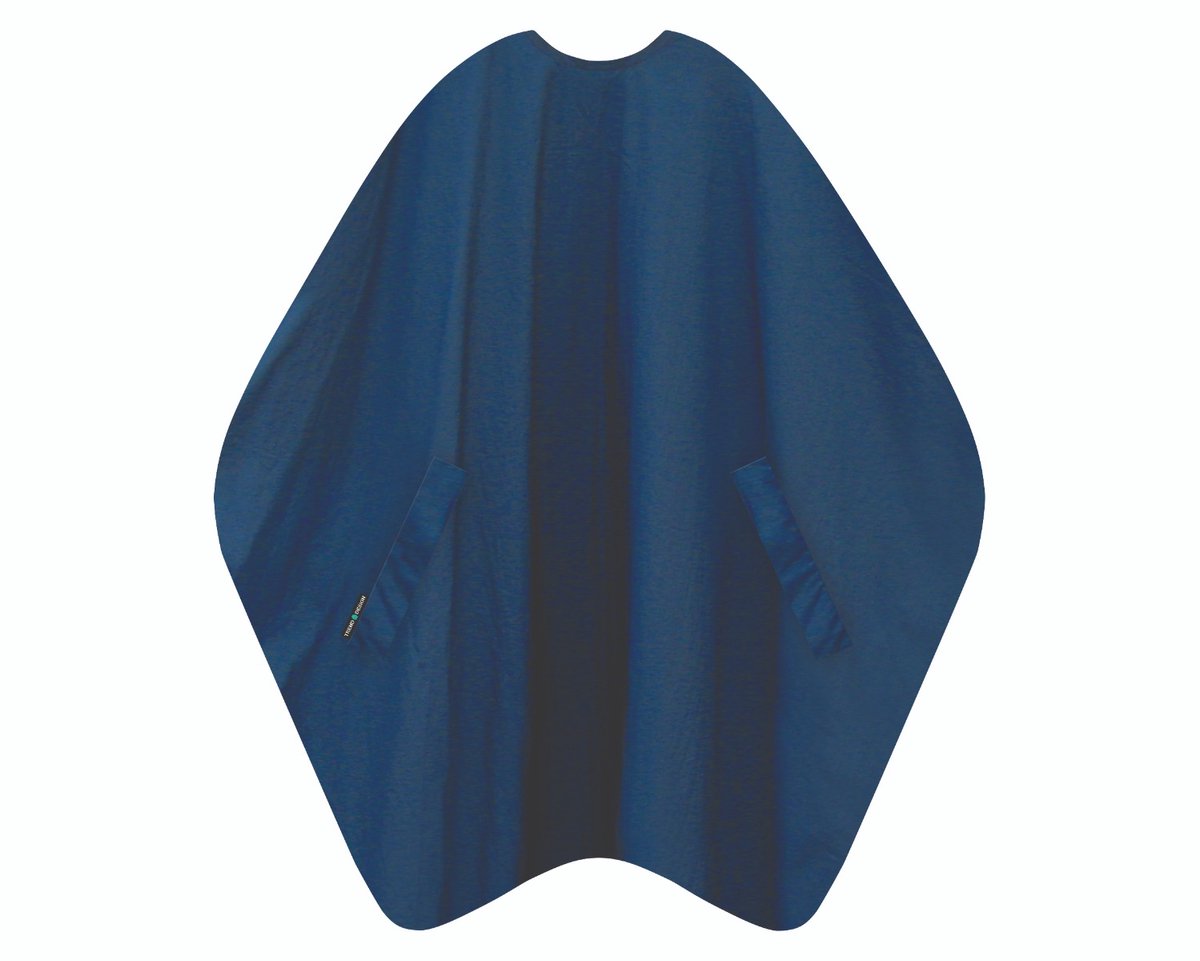 Trend-Design Kapmantel Classic hooks donker blauw 135x150cm