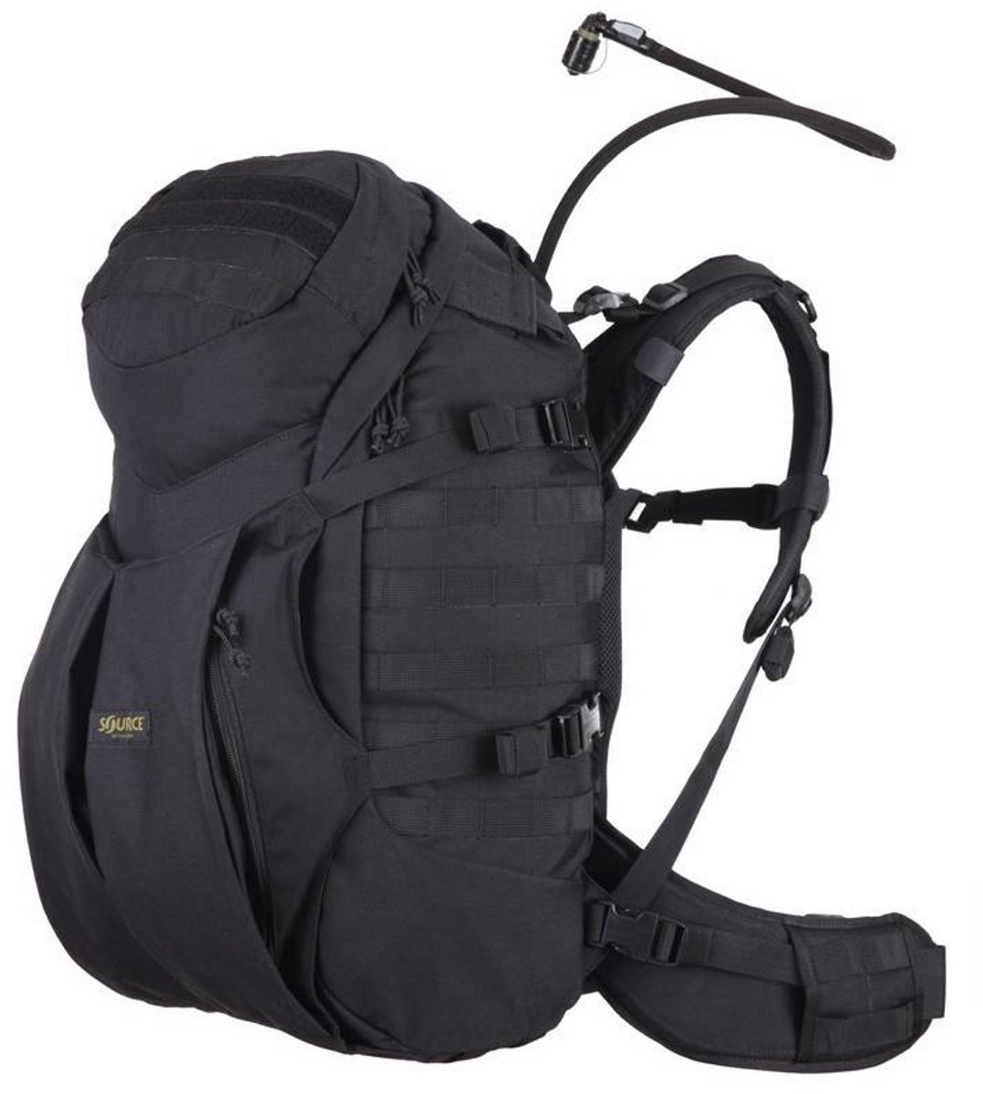 Source Tactical rugzak met waterzak Double D 45L - Zwart
