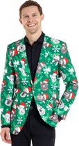 OppoSuits Men's Holiday Llamas Blazer - Kerst jasje - Verkleedkleding - XMAS - Fout Kerstpak - Maat EU 50