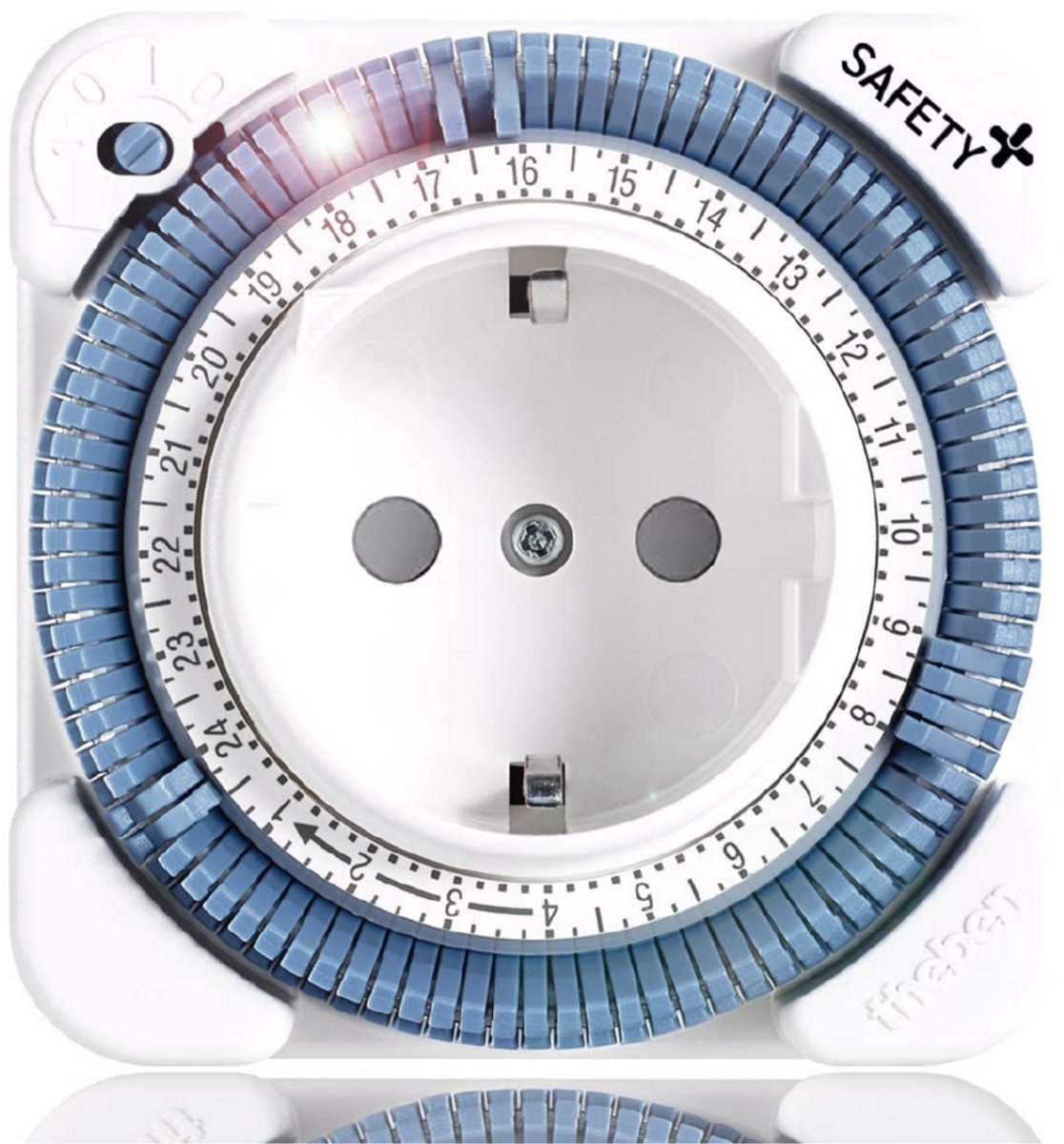 Theben 0260833 theben-timer 26 Analoge stekker-schakelklokken met dagprogramma, kortste schakeltijd 15 min, 400 W LED, voor de keuken, het terrarium, het aquarium