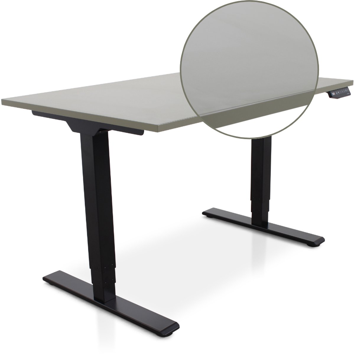 Multi Ratio Lineaflex MRC COMFORT Zit-Sta Bureau – Elektrisch Verstelbaar – 140x80 cm – Blad Forest Green – Zwart Frame – ARBO Norm NEN-EN 527 – Met memorybediening – 100 KG Draagvermogen – 130 cm Hoog