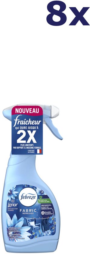 8x Febreze Textielverfrisser Sea Breeze 500 ml