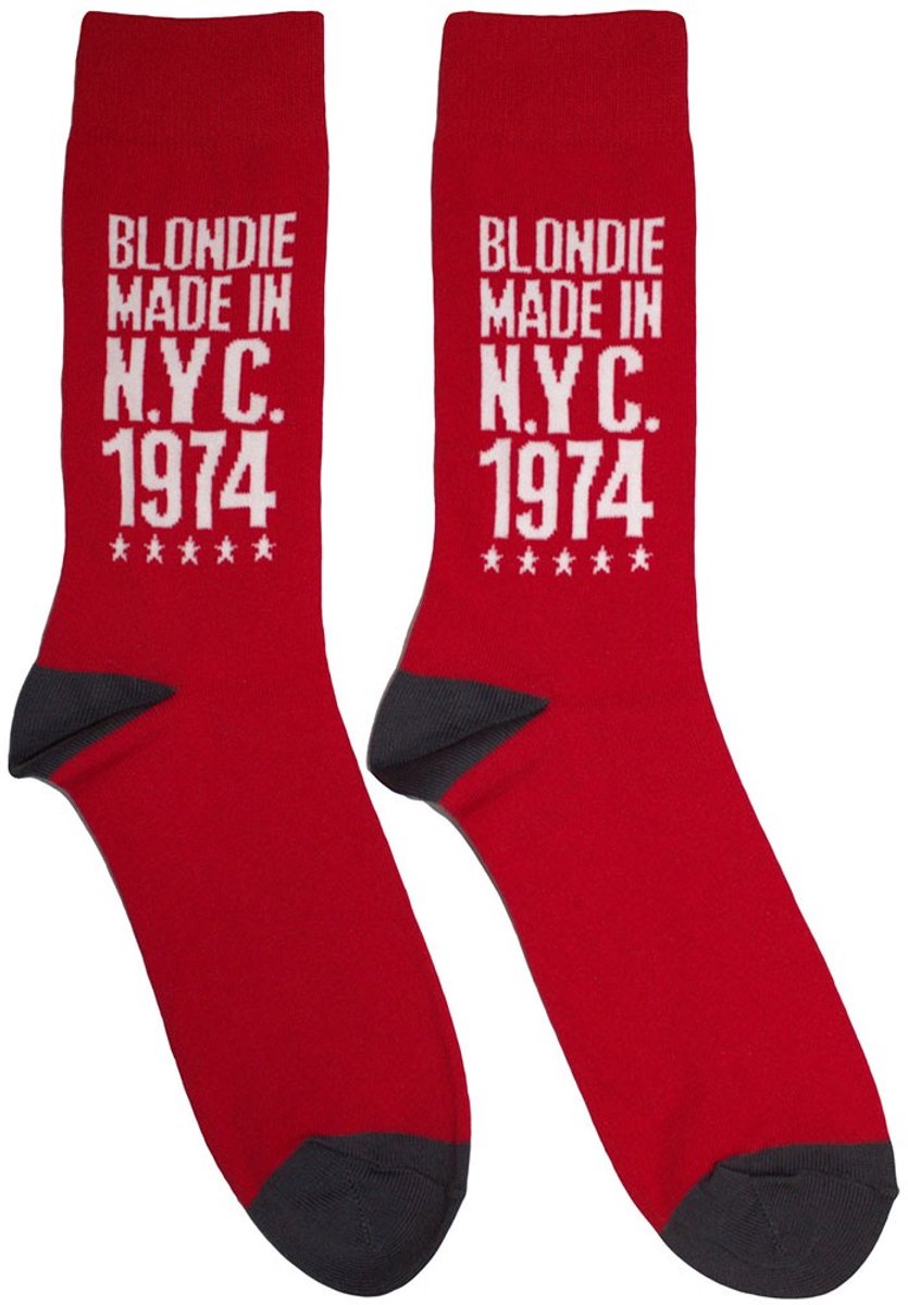 Blondie - Made In NYC '74 Enkelsokken - Rood