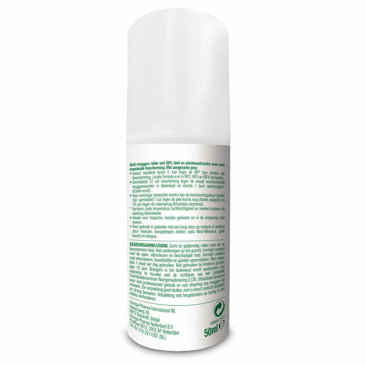 Jungle Formula Roller Maximum 50% Deet - 2 x 50 ml - Voordeelverpakking