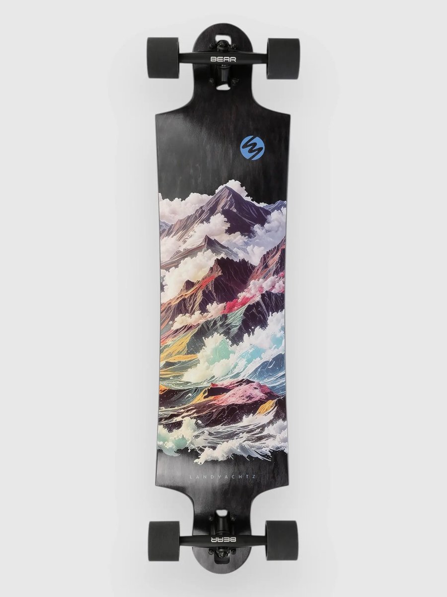 Landyachtz Switchblade Atmosphere 40 Drop Through Longboard – Ultieme Stabiliteit en Controle voor Downhill en Freeride Veelkleurig