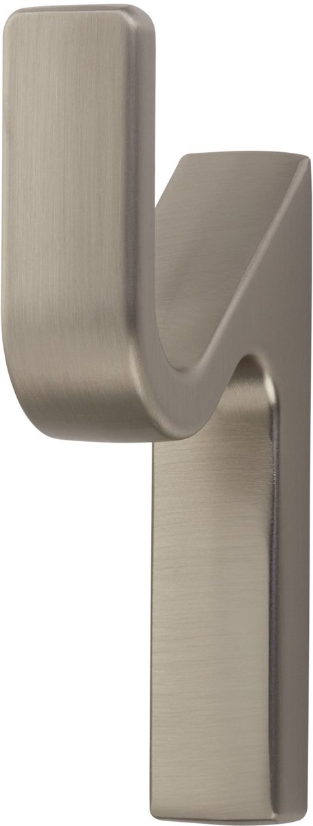 SOTECH Kapstokhaak ANGOLO Hoogte: 76 x Breedte: 14 mm Roestvrijstalen look, moderne kapstokhaak van spuitgietzink, stabiele wandhaak ook voor zware jassen