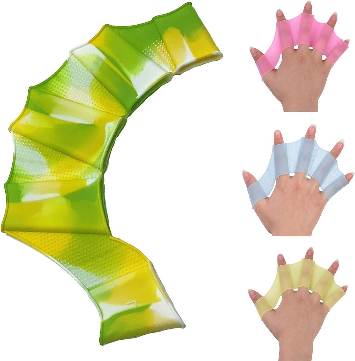 Zwemvliezen - Handpeddel - Zwemhandschoenen - Vingerpeddels - Zwempeddels - Hand vinnen - Zwemtraining - Zwemaccessoires