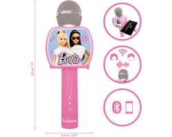 Barbie Draadloze Microfoon met luidspreker, stemvervormer, uitschuifbare telefoonhouder en Bluetooth-optie