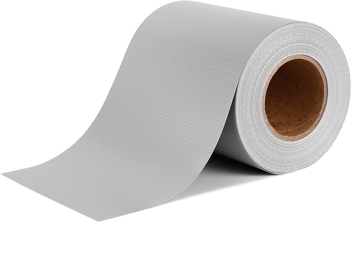 Aufun PVC afschermingsstrip - grijs - 35 m - voor dubbele draadgaas schutting - tuinafscheiding