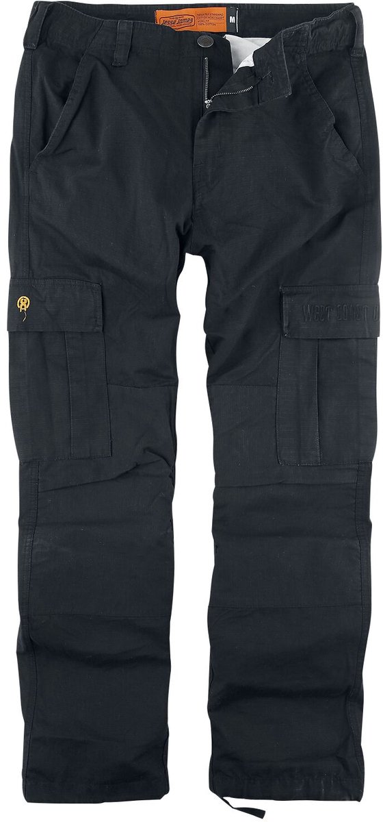 WCC West Coast Choppers Cargo Pants Caine Ripstop Cargo Black-2XL