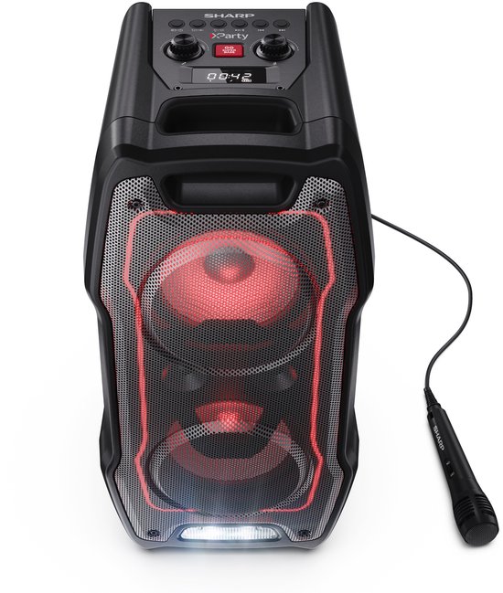 Sharp PS-931 XPARTY Sing Partyspeaker - 180W - Microfoon - bluetooth — afbeelding 3