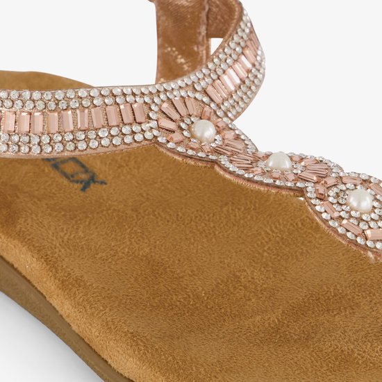 Sandales fille Blue Box avec strass - Rose - Taille 28