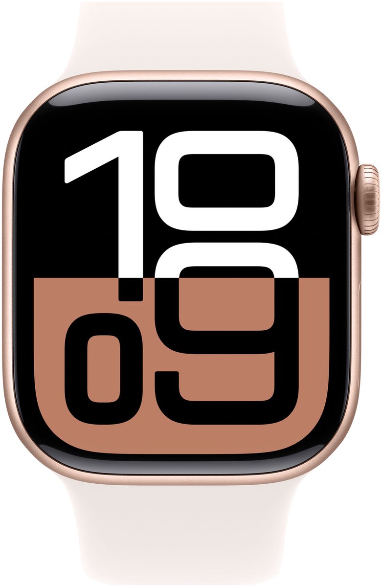Apple Watch Series 10 42mm Roségoud Sportband M/L
