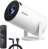 Bol.com BMN® Premium Mini Beamer - Projector - 4K Beeldkwaliteit - Bluetooth 5.2 - Android 11.0 - Voor iOS en Android - 2025 Mod... aanbieding
