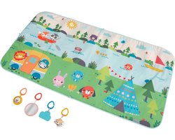 Extra Grote Fisher-Price Avonturen Speelmat - 152 cm - met Activiteiten en Speelgoed voor Baby