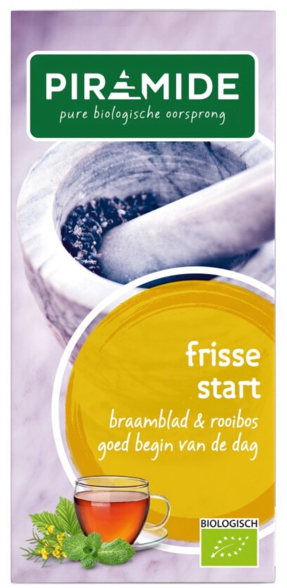 Piramide Biologische Theezakjes Frisse Start - 20 stuks