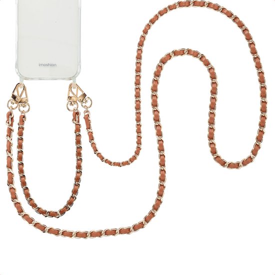 imoshion Universeel PU Leather Cord - Telefoon Ketting - GSM Koord geschikt voor iPhone en Samsung - Bruin
