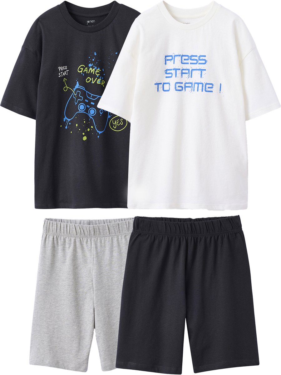Jonen Set van 2 pyjamabroeken "gamer" JONEN