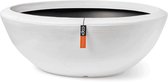 Capi Europe - Schaal laag Arc Granite - 61x25 - Wit - Bloempot Voor binnen en buiten - Beschikbaar in XL formaten - Breukbestendig - 100% Recyclebaar - Levenslang garantie - NWHS8081