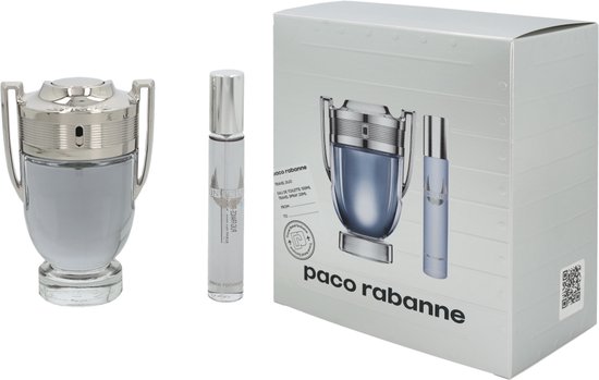 Paco Rabanne Invictus Giftset - 100 ml eau de toilette spray + 20 ml eau de toilette spray - cadeauset voor heren