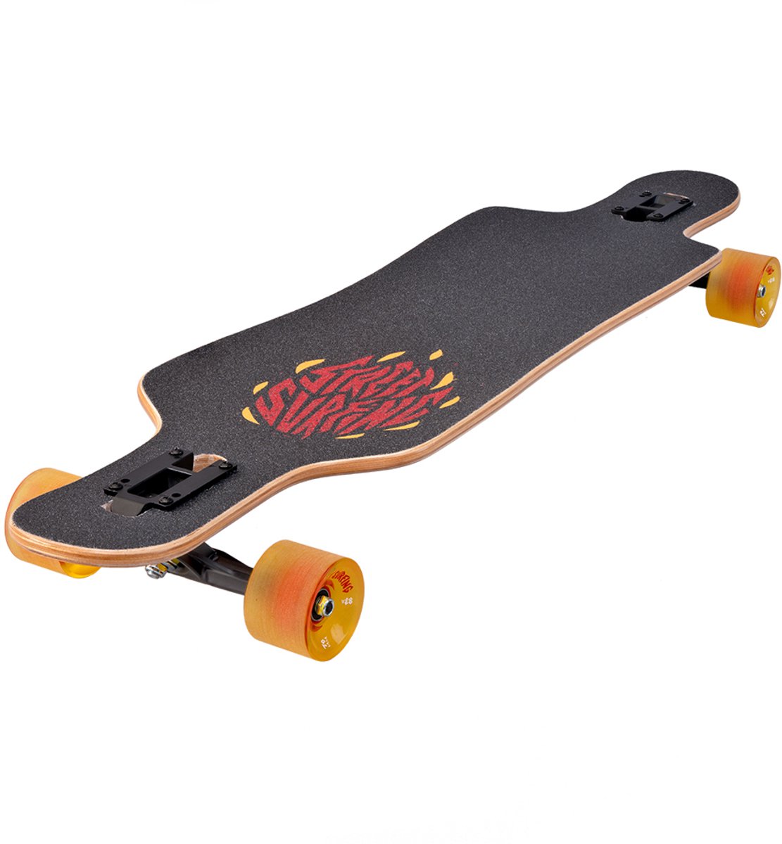 Street Surfing Freeride Longboard - 39 Inch - Drop Through - Twin Tip - ABEC 9 - 99cm
