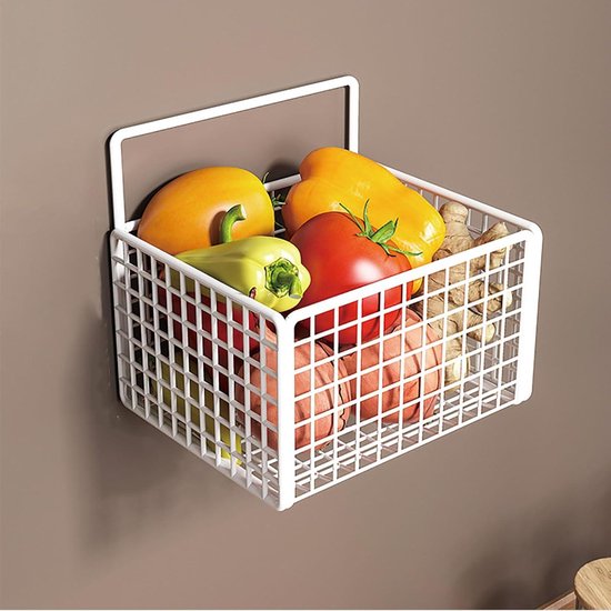 3 Stuks Aan De Muur Gemonteerde Fruit- En Groentemand, Jute Hangende Opslagmand Handgeweven Opslagmand Voor Groenten Fruit Gereedschap