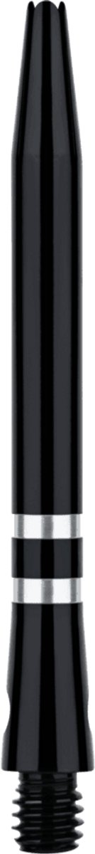 ONE80 TC Alu Shaft Black Silver - Dart Shafts Short