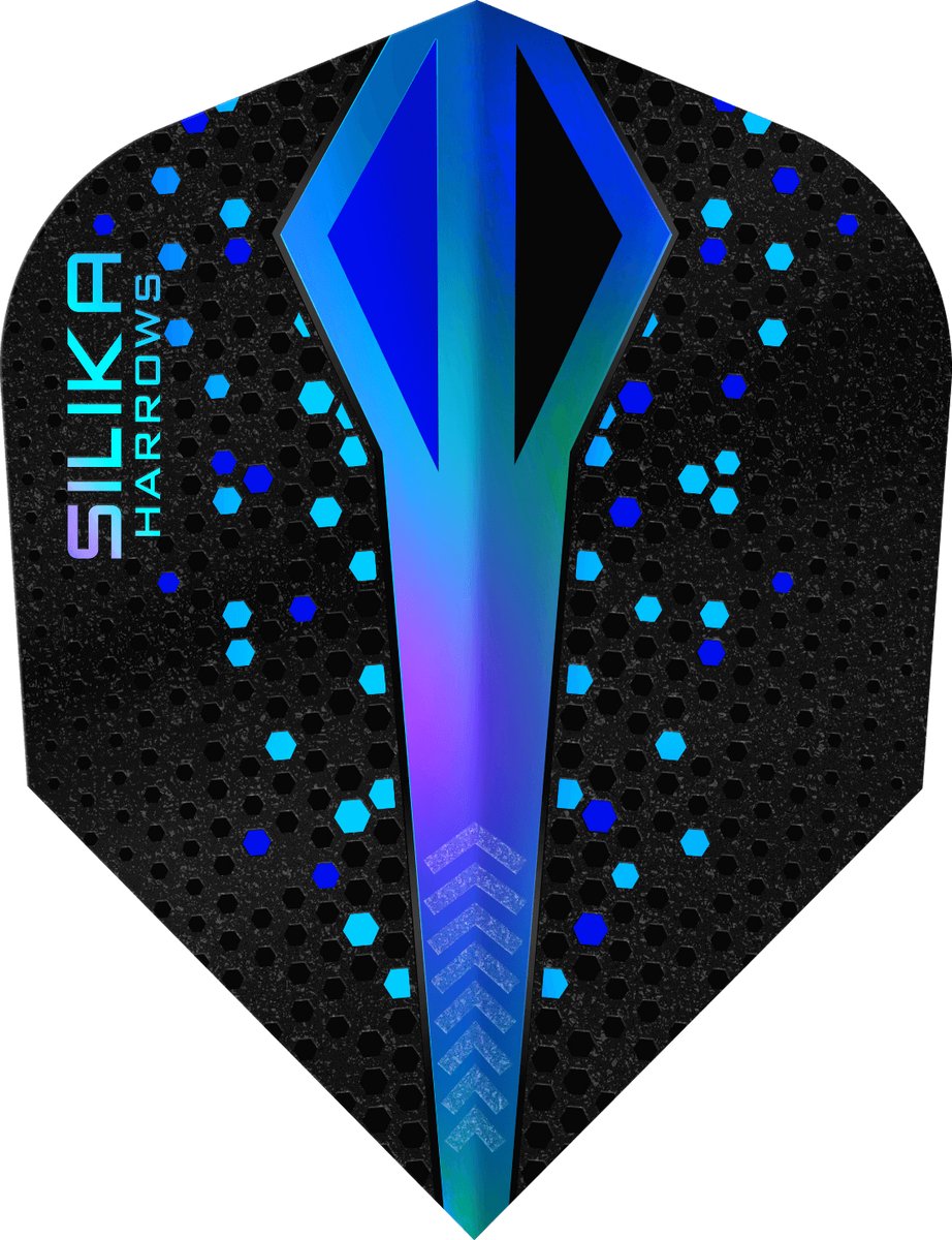 Harrows Silika Color Shift Blue NO6 Tough Crystalline Coated - Dart Flights