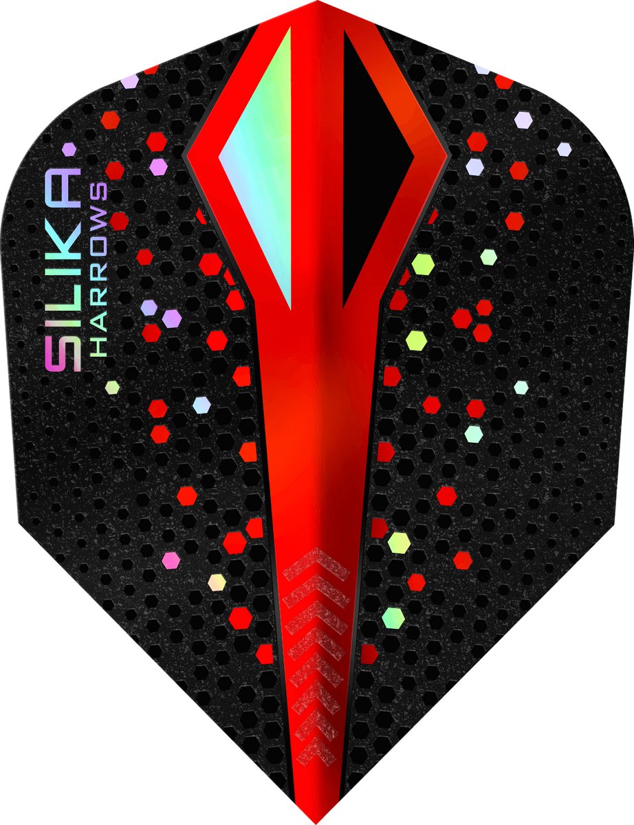 Harrows Silika Color Shift Red NO6 Tough Crystalline Coated - Dart Flights
