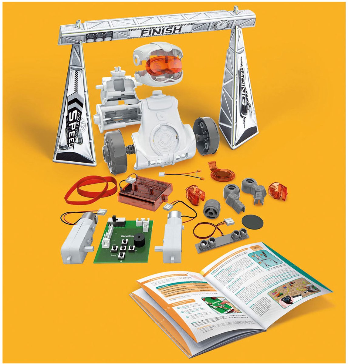 Clementoni Galileo MinerBot 3-in-1 Robotica Set – Drie Humanoïde Robots: Met Houweel, Op Bulldozer En Met Boor, Voor Kinderen Vanaf 8 Jaar