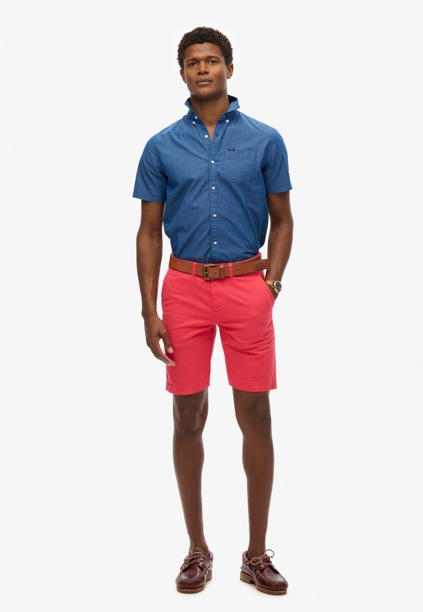 Superdry International Chino Korte Broek 30 Roze