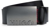 HUGO Ceinture Gerald Sz35 Leather Belt W105 Black Noir