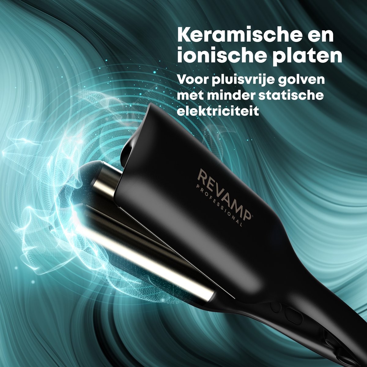 Revamp Progloss 2 in 1 Wafeltang - Golvenkrultang - Krultang - afbeelding 2