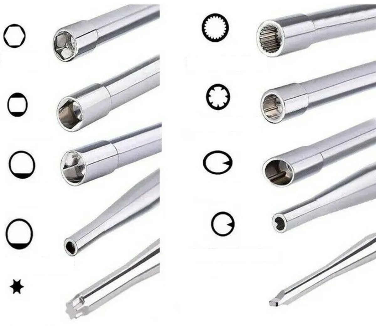 WiseGoods Premium Carburateur Afstelgereedschap Set 10 Delig - Voor Kettingzaag Trimmer Bladblazer - Geschikt Voor Stihl Husqvarna – foto 3