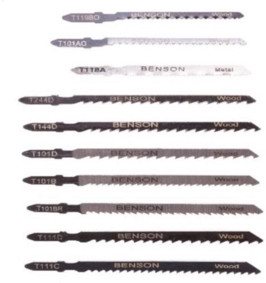 Decoupeerzaag bladen set 10 delig