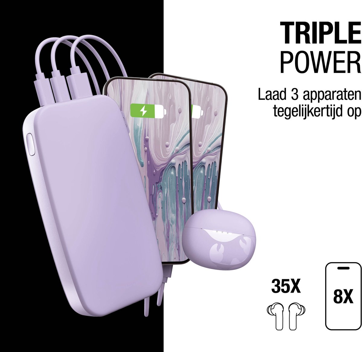 Fresh 'n Rebel Powerbank 24000 mAh - afbeelding 3