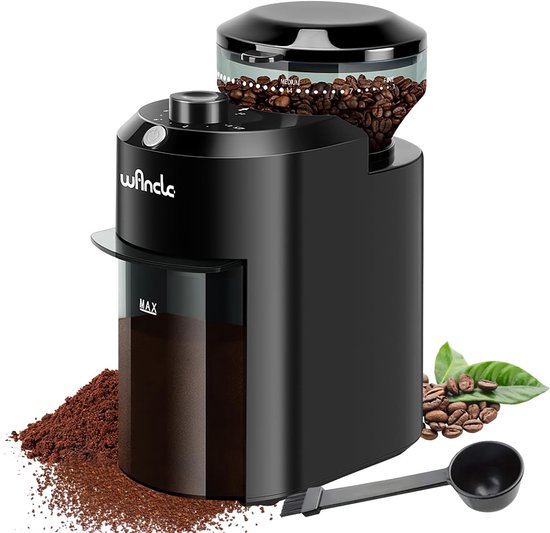RUSSELL HOBBS 23120-56 CLASSICS KAFFEEMÜHLE Kaffeemühle Schwarz/Silber (140 Watt, Scheibenmahlwerk