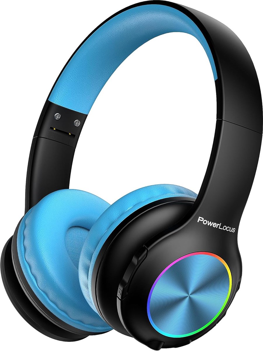 Draadloze Bluetooth-hoofdtelefoon voor Kinderen met LED-verlichting, HD Geluid en Microfoon
