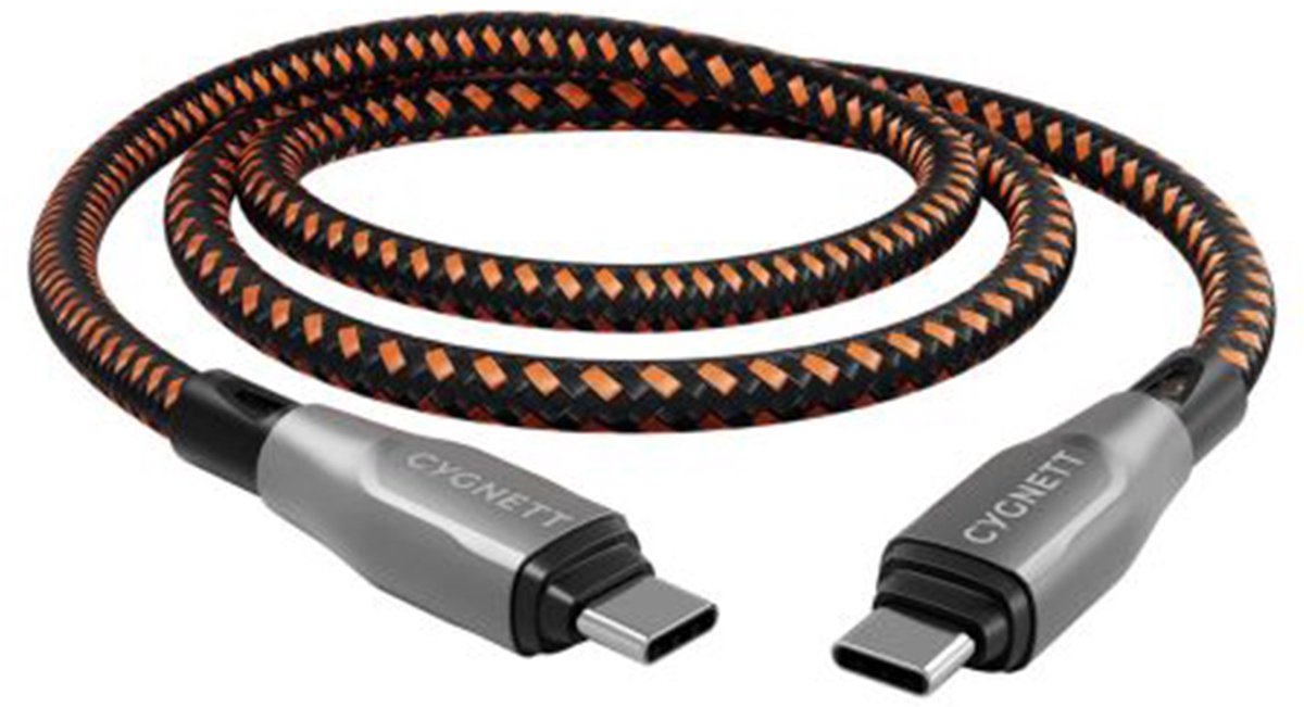 Cygnett USB-C naar USB-C Kabel 1 Meter - Zwart
