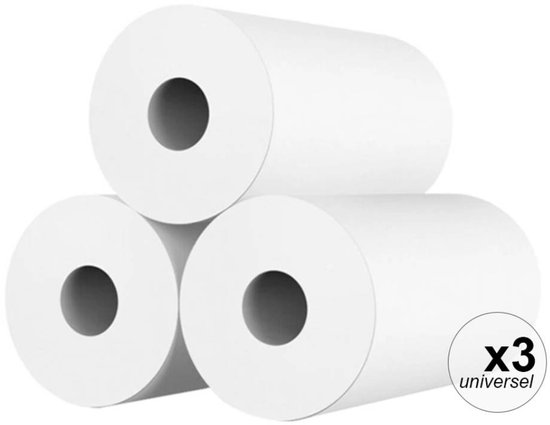 TechKidz, Set de 3 rouleaux d'impression pour appareil photo, Wit